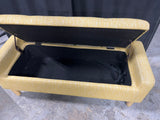 Mid Century Style Yellow Storage Bench by Degas Home Furnishings Co. Ltd.
