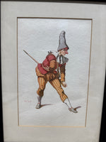 (A) Pair Of Commedia Dell’arte Theatre Style Framed Prints