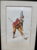 (A) Pair Of Commedia Dell’arte Theatre Style Framed Prints