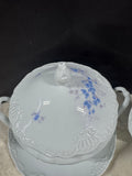 54-Piece Tharoud Limoges Monjovis Blue Floral Yotis China Set