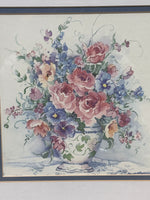 (D) Floral Print by Barbara Mock; Signed