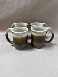 Studio Pottery Coffee Mugs - Set Of 4