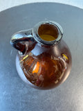Honey Brown Vintage Glass Camphor Jug