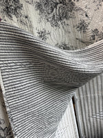 Black & White Floral Toile Reversible Quilt