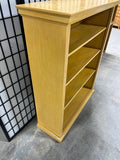 Sturdy 4 ft. Tall Bookcase, Light Wood Tone
