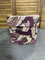 Thirty One Round Tote, purple tones (B)