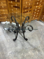 Metal & Glass Side Table