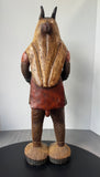 Gouro Vintage Wooden Zamble Mask Statue