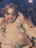 The Calamady Children Print with Ornate Gold Frame
