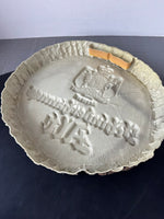 (B) German Vintage Schinderhannes Alt Plastic Wood Slab 3-D Bar Sign