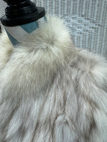 Saga Fox Scandinavian Blue Fox Fur Coat - Women’s Small