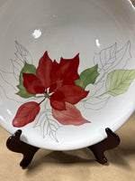 Watercolor Block Bernarda Poinsettia Platter