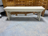 Lightweight Painted Bench (light tan color tone)