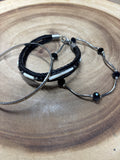 Silver & Black Bracelet Lot
