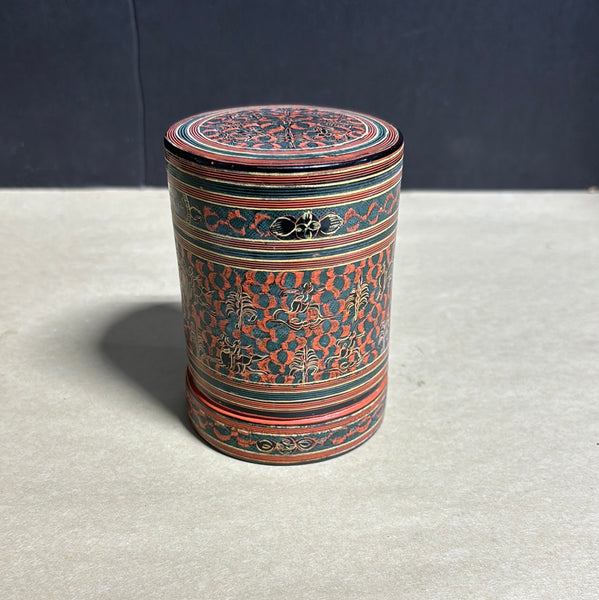 Vintage Burmese Lacquerware Betel Box