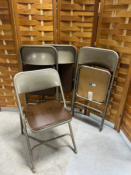 Samsonite Metal Folding Chairs, set of 4