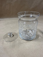 Clear Glass Vanity Jar With Lid