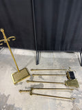 Virginia Metal Crafters Solid Brass Fireplace Tools With Ball Handles