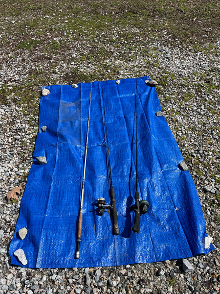 3 Pc Fishing Pole Lot with 2 Reels – Williamsburg Estate Services