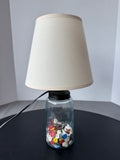 Small Button Jar Accent Lamp (WORKS)