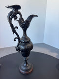 Cast Iron Vintage Dragon Handled Ewer