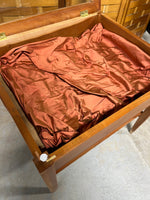 Side Table with Glass Top Display