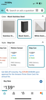 Kohler Black & Stainless Steel Trash Can with Foot Pedal