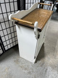 Two Tone Painted Cabinet with Side Handles/Towel Bars