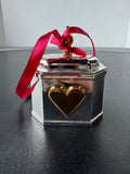 Heart Tea Caddy Trinket Box Colonial Williamsburg Lenox Kirk Stieff Ornament