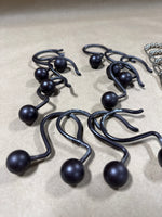 2 Sets Of Shower Curtain Hooks — 12 Pieces Each