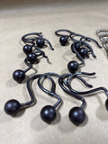 2 Sets Of Shower Curtain Hooks — 12 Pieces Each