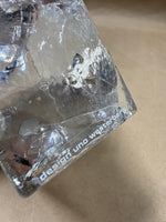 Pukeberg Sweden Clear Art Glass Bud Stem Vase Uno Westerburg READ DESCRIPTION