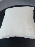 Pottery Barn Coral Reef Appliqué Throw Pillow with Faux Pearls