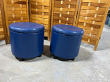 Convenience Concepts, Inc. Pair of Blue Storage Ottomans