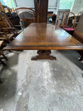Dining Set: Table, 2 Leaves, 8 Chairs***HEAVY ITEM***READ DETAILS ON PICK UP POLICY***