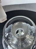 Denmark Vintage Glass Decanter with Sterling Silver Band - AS IS