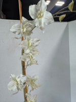 Faux Miniature Orchids in Terra Cotta Pot
