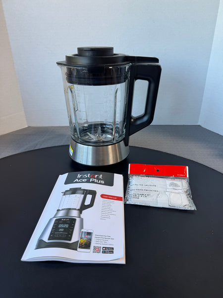 Instant Ace Plus Blender Replacement 56oz. Measuring Cup Attachment with Filters & Manual