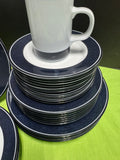 41-Piece Dansk Sri Lanka Concerto Adagio Blue China Set