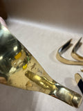 Solid Brass Stocking Hangers - Set Of 5