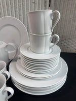 34-Piece Villeroy & Boch Switch 1 White Porcelain China Set