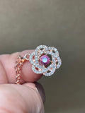 Rose Gold Necklace with Genuine Swarovski Crystals
