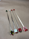 Set Of 4 Christmas Themed Drink Stirrers