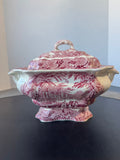 (DD) Mason’s England Vista Pink China Small Bedford Lidded Soup Tureen