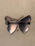 Silver Butterfly Pin / Marked SS