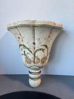Oriental Accent Shabby Chic Ceramic Wall Pocket