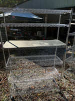 NSF Chrome Wire Shelving Unit w/Wheels (Six Available - PRICED INDIVIDUALLY)
