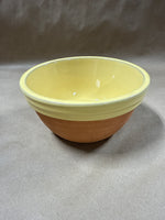 Yellow Ware Pottery Mixing Bowl Terra Cotta "A"