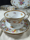 34-Piece Schumann Germany Empress Dresden Flowers China Set