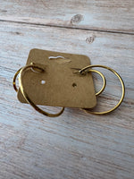 (J) Pair of Gold Tone Earrings